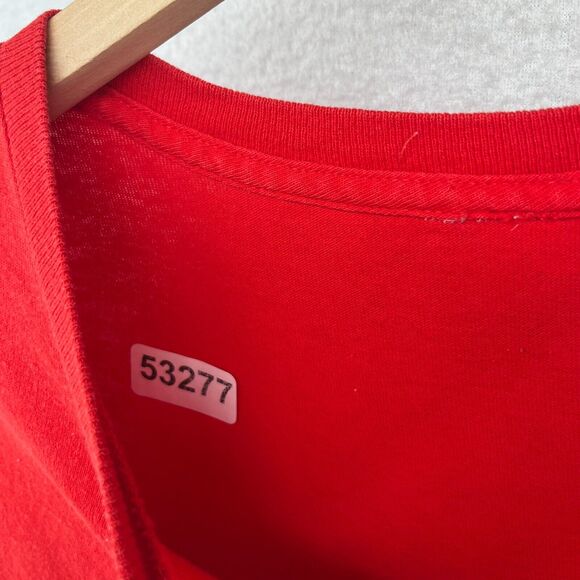 SAUSAGE PARTY Shirt Adult L DONT BE A WIENER Hotdog Happy Face Short Sleeve Red - Picture 12 of 12